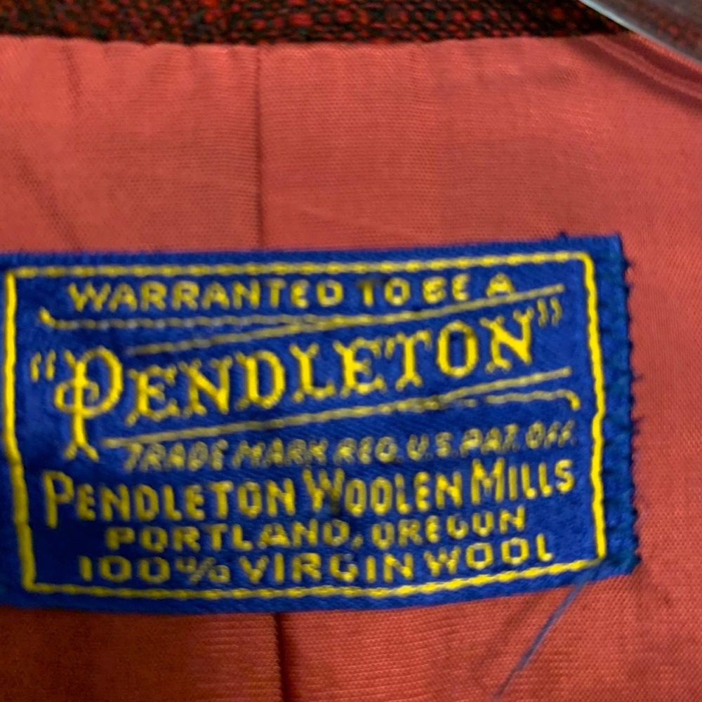 Pendleton Wool Vintage Collarless Blazer Women's - image 5